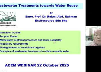 ACEM Webinar Focuses on Efficient Wastewater Treatment and Water Reuse
