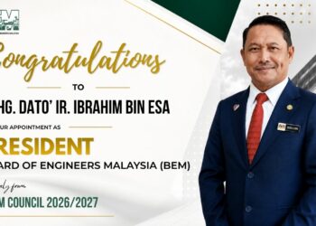 Congratulations on the Appointment of the President of the Board of Engineers Malaysia (BEM)